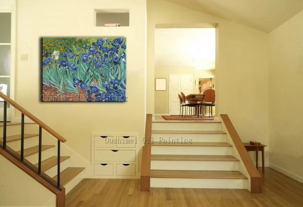 Картина масляная Винсент Ван Гог ирисы цветы