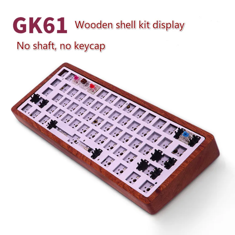 GK61(того же бренда GK64) механическая клавиатура DIY Kit Горячая замена независимый драйвер Tyce-c интерфейс GH60 RGB