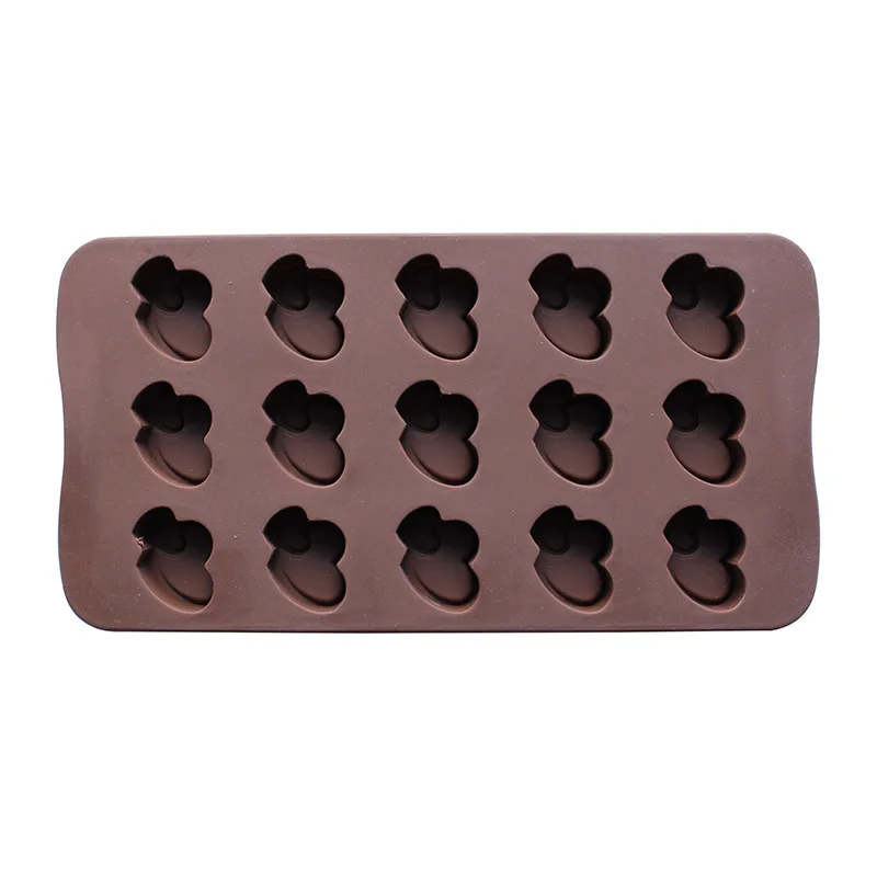 Силиконовая форма для леденцов с двойным сердцем конфета свадебное украшение