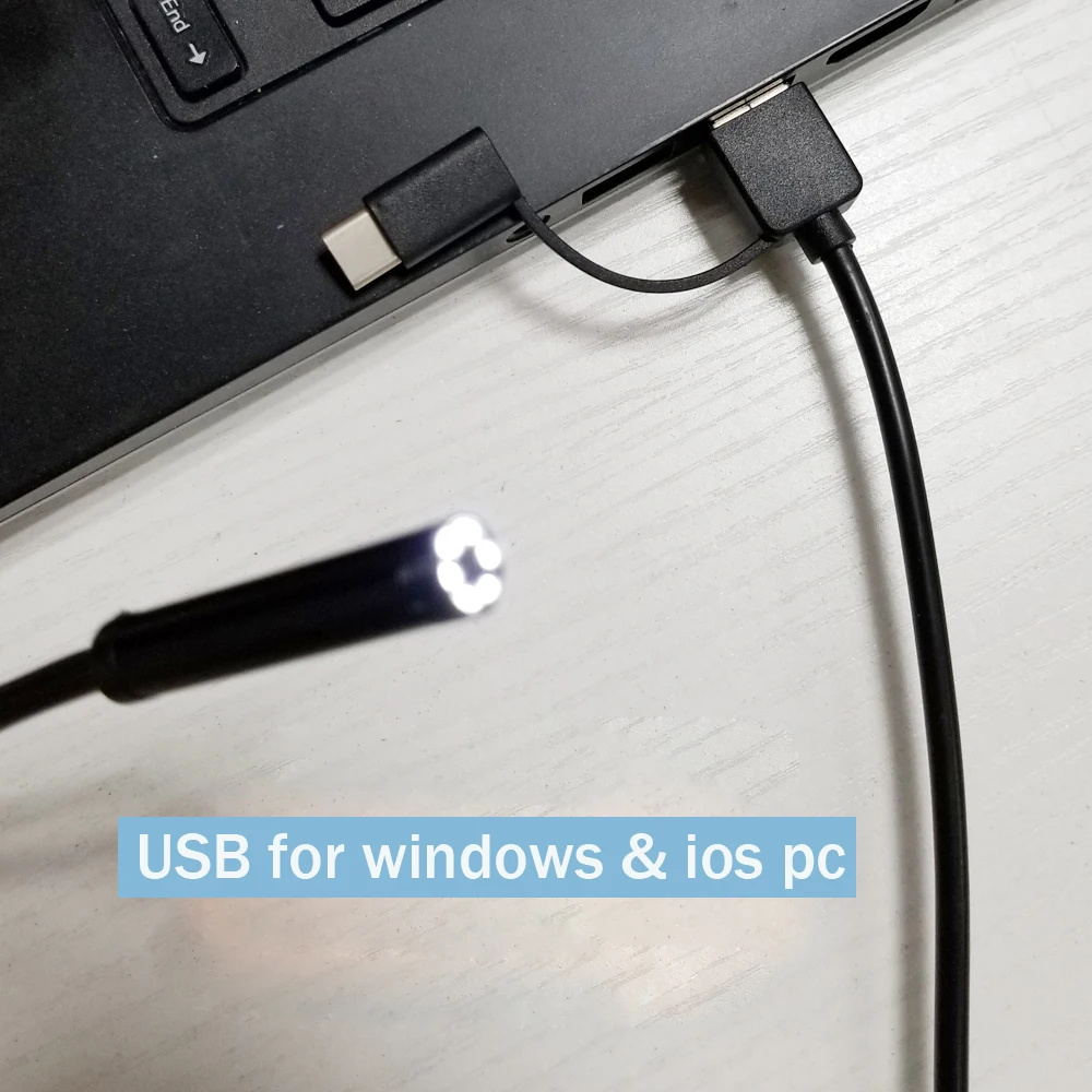 Камера Эндоскоп 720P HD IP68 8 мм водонепроницаемая камера Бороскоп Wi Fi Micro USB Type c