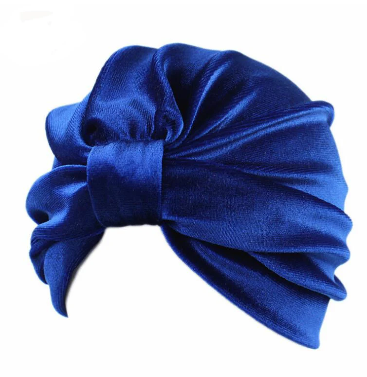 Новое поступление женские шапки бархатные тюрбаны Купольные головные уборы