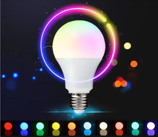 Светодиодная RGB лампа E27 E14 3 Вт 5 10 15 RGBW RGBWW 85 265 в|Светодиодные лампы и трубки| |