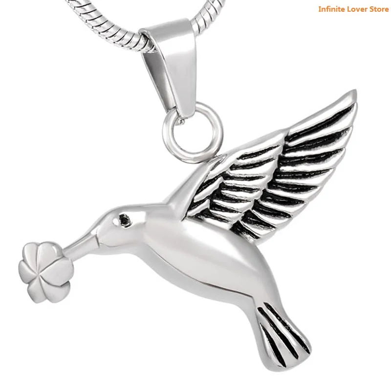 

IJD8283 Wholesale Hummingbird Cremation Necklace,Animal Bird Cremation Jewelry Pendants for your Loved Pets Ashes