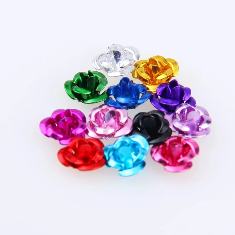 Декоративное колесо для дизайна ногтей 12 цветов 24 шт./компл.|metal 3d|beautiful rose flowerbeautiful