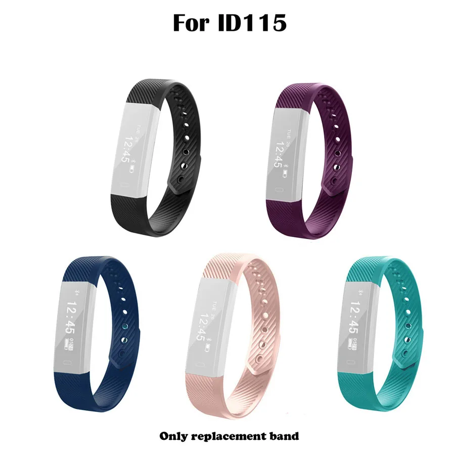 ID115 ремешок для fitbit Смарт Браслет сменный смарт браслета ремешки силиконовый