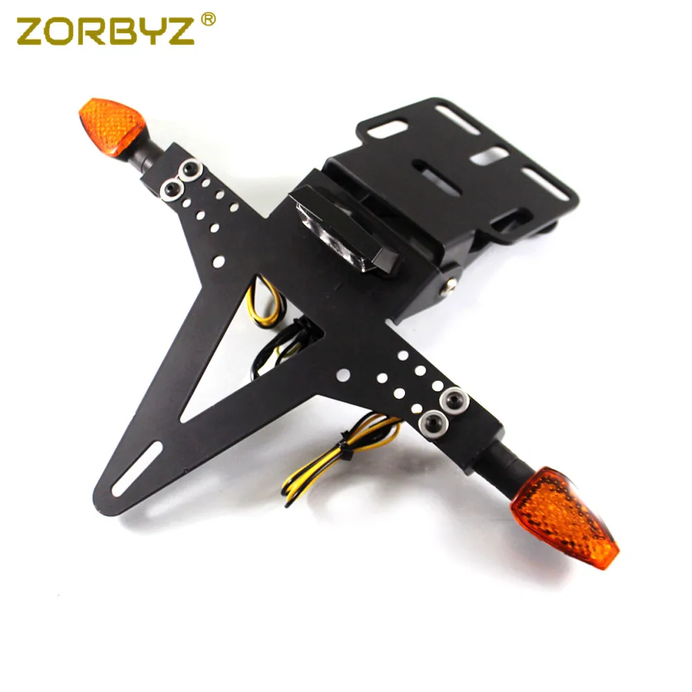 ZORBYZ черный задний фонарь для мотоцикла поворотное сигнальное крепление