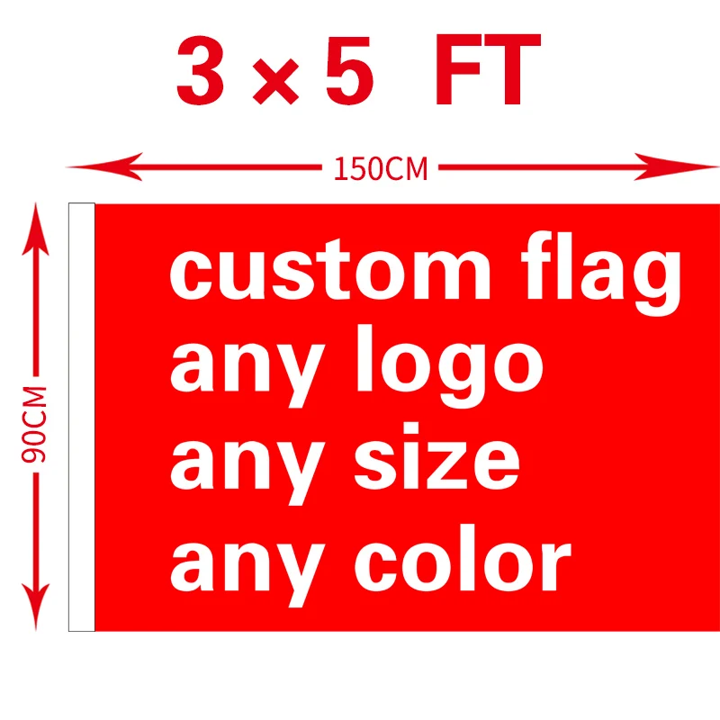 Флаг под заказ xvggdg 3x5 футов 100D полиэстер все цвета баннер для фанатов спорта