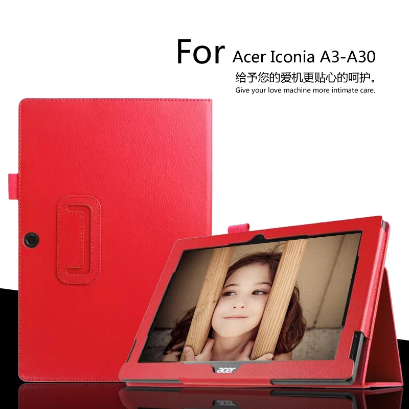 Для Acer Iconia Tab 10 A3-A30 10.1 7-дюймовый Планшетный Кожаный Чехол PU Флип Стенд Сложенном