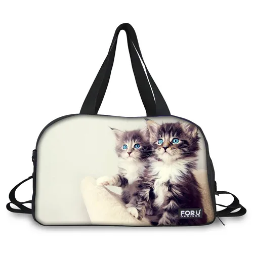 W3169T FORUDESIGNS/животные, кошки, собаки, мопса, милый женский йога спортивный зал, сумки для йоги, коврики, сумки для спорта на открытом воздухе, большая сумка, дорожные сумки на плечо - Цвет: W3169T