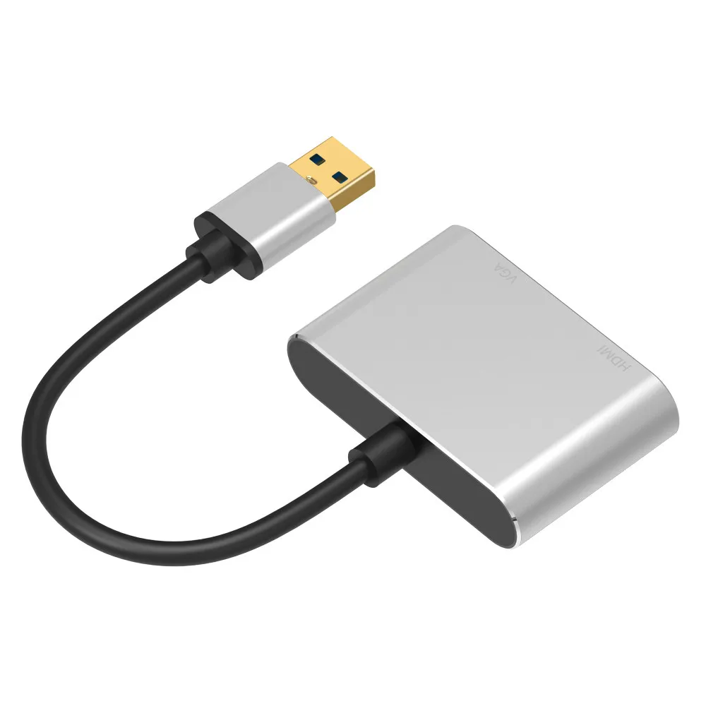 CARPRIE USB3.0 к HDMI/VGA адаптер дисплея Прочный USB C 8 в 1 3 0 HDMI RJ45 Micro SD TF кардридер