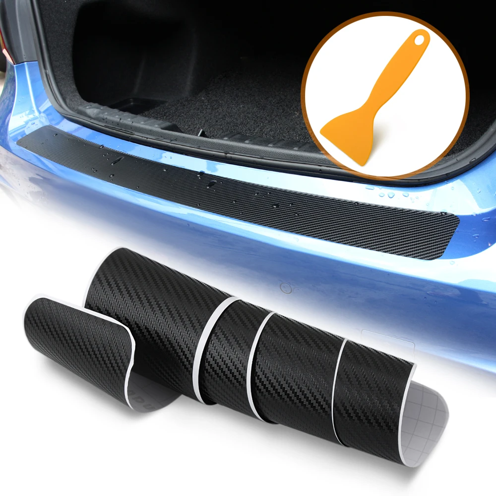 Фото Наклейка на задний бампер из углеродного волокна защитная накладка для VW Golf MK6 GTI