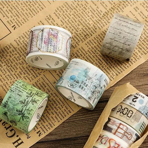Полоска времени декоративная Маскировочная лента Washi DIY для скрапбукинга Офисная