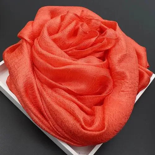 [RUNMEIFA] белье чистых тонов женский шарф весна и осень зима Пашмина Шаль foulard femme плюс размер хиджаб палантин, шарф - Цвет: 10