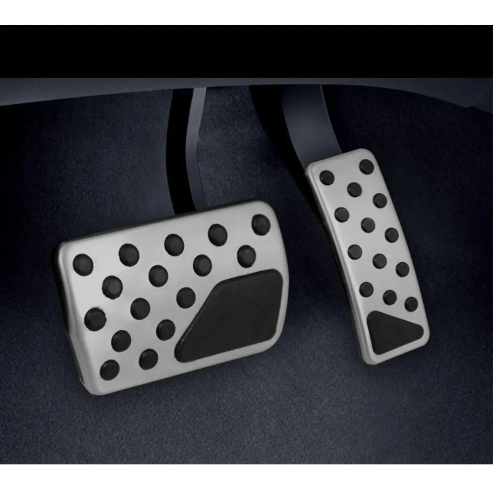 1 пара алюминиевый сплав ускоритель топливных тормозов педали накладка защита