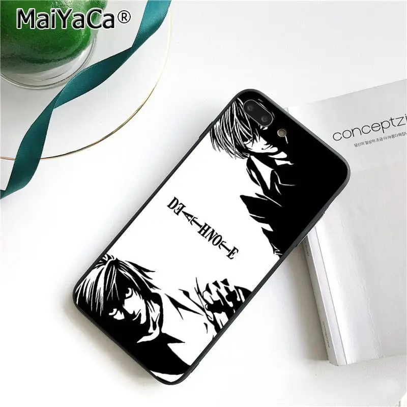 MaiYaCa чехол Ryuk смерть Кира Coque чехол для телефона для iphone 11 Pro 11Pro Max X XS MAX 6 6s, 7, 7 plus, 8, 8 Plus, 5 5S SE XR - Цвет: A16