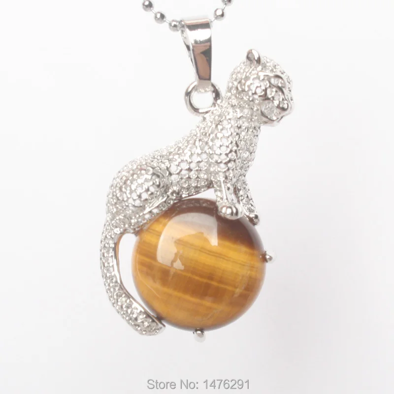 2018 New Arrival Natural Aventurine Stone Copper Animal Leopard Pendants Charm Jewelry 1PCS | Украшения и аксессуары