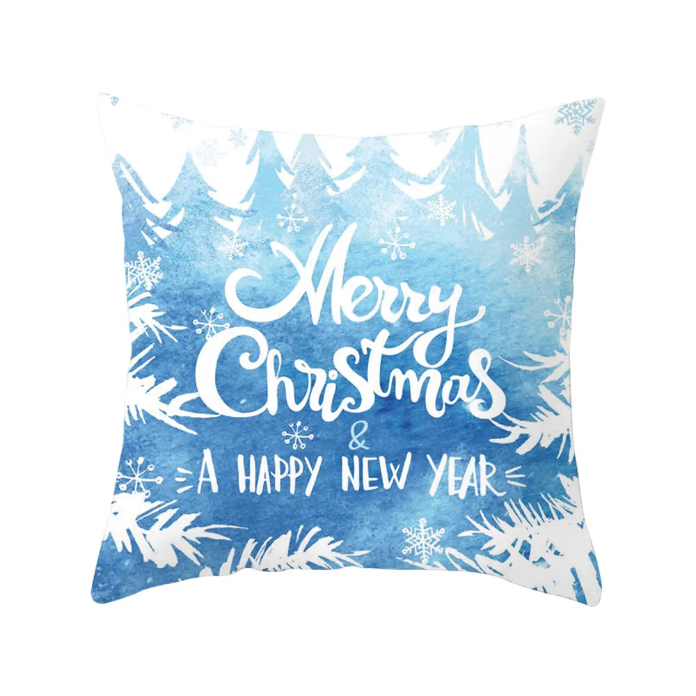 Наволочки Merry Christmas, мягкая персиковая кожа, наволочка для подушки, домашний декор, наволочка Funda Cojin Housse de Coussin Cojines