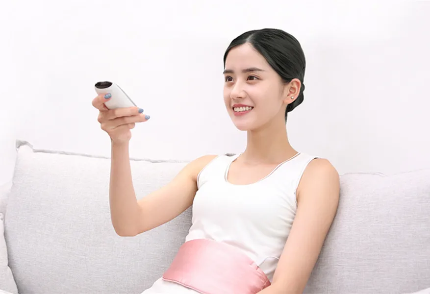 Xiaomi Mijia PMA D11 натуральный шелк графенотерапия Отопление Смарт пояс 3 передач Сверхлегкий Нагреватель тела Массажер