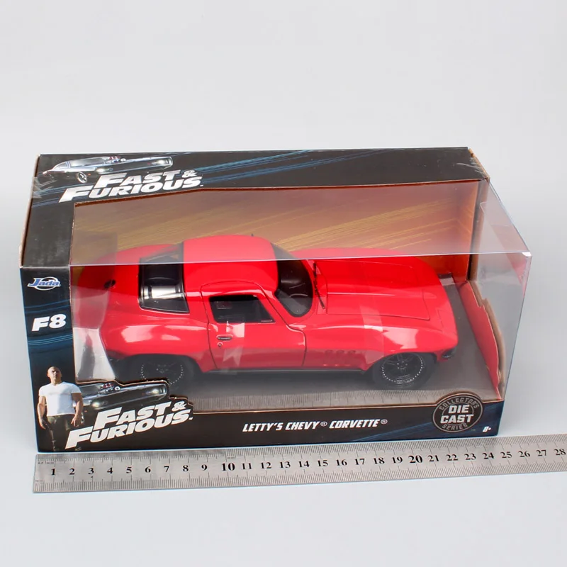 Детский 1:24 Jada the letty CHEVY Corvette 1966 Chevrolet Diecasts тачки Модель Масштаб Авто Игрушечная машина эскизы игра автомобиль сувенир