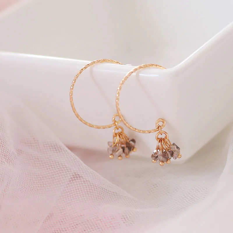 Женские Висячие серьги Sansummer элегантные висячие с маленькими камнями и