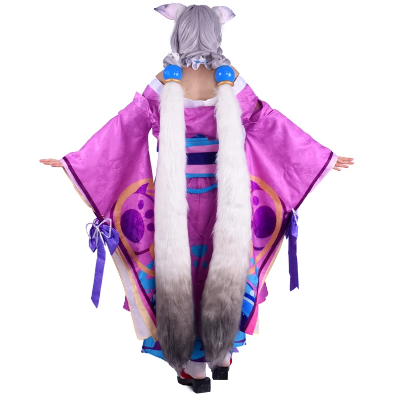 Аниме! Onmyoji Cat Shopkeeper новинка 2018 прекрасное кимоно для ролевых игр костюм косплея