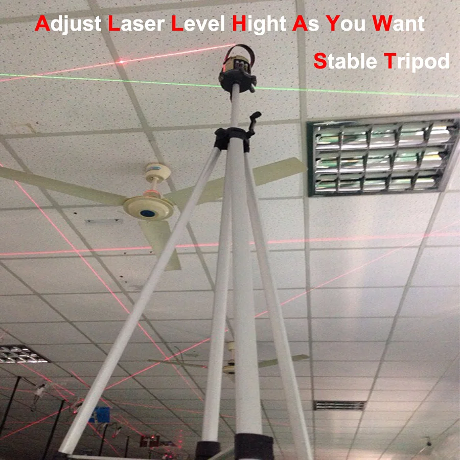 1.2m 3m Meter High Laser Level Tripod For Multi Line Laser Level enlarge