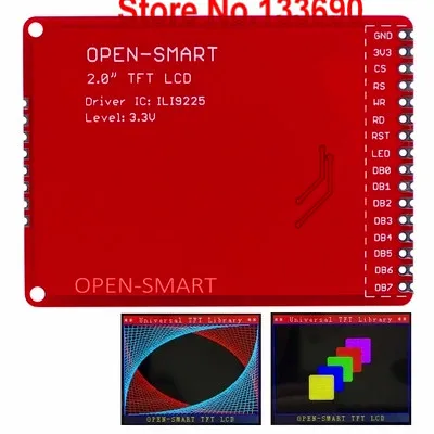 1 шт. Новый 3 в 2 0 дюйма 8 битная параллельная 176x220 TFT ЖК Плата расширения цветной