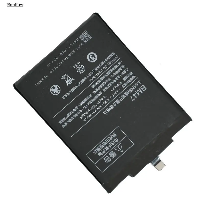 Аккумулятор Ronlibw BM47 на 4000 мАч мобильный телефон аккумулятор для Xiaomi Redmi 3 3S 3X Hongmi 4X |