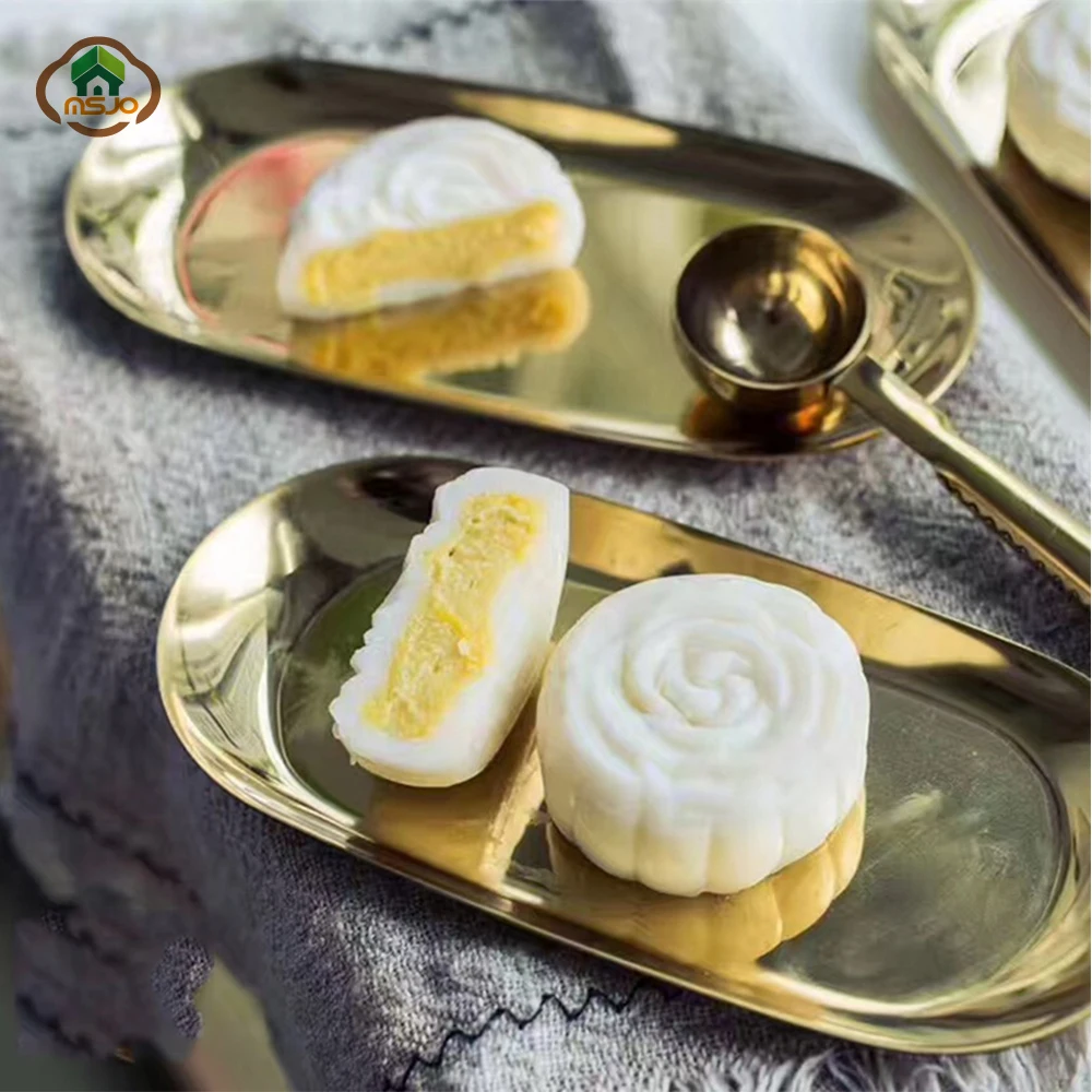 Лотки Msjo Decorati в скандинавском стиле круглый металлический лоток для хранения