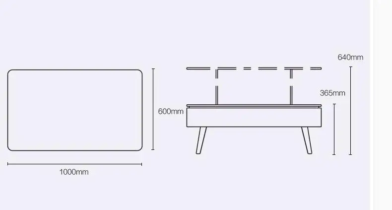 Многофункциональный стол для хранения. Подъемный переменный стола. | Мебель