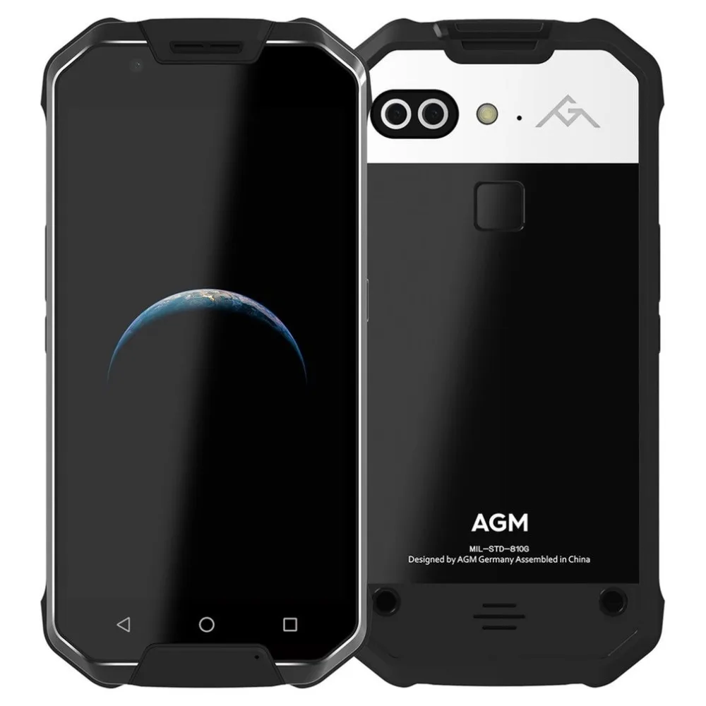 AGM X2 SE 5 &quotFHD Android 7 1 FDD LTE IP68 мобильного телефона 6 Гб 64 MSM8976SG Octa Core Dual 12MP 6000 мА/ч без