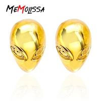 memolissa novelty gold alien cufflinks high quality wedding male cufflink luxury mens business shirts cuff button abotoadura