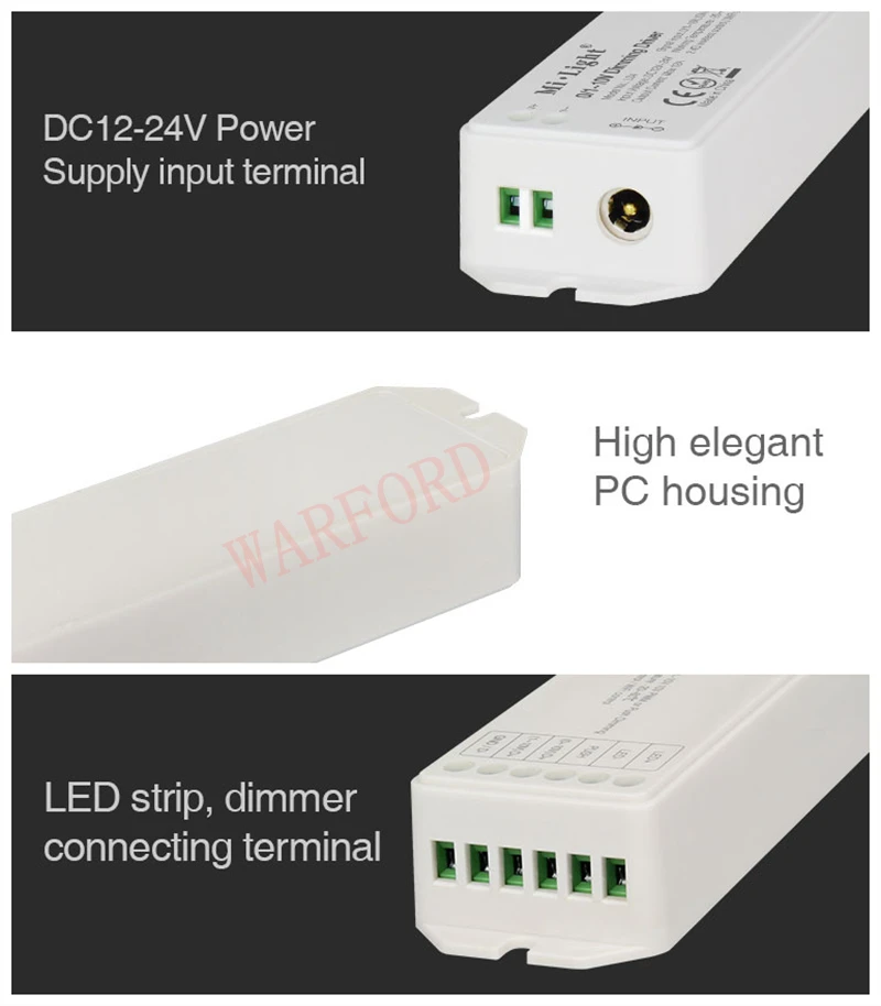 DC12V-24V Новый milight LS4 0/1 ~ 10 В Диммируемый драйвер светодиодов ШИМ или Push