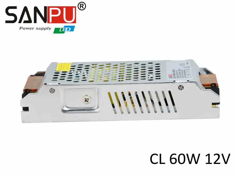 AC100-240V to DC 12V Power Supply SANPU WS2813 LED Strip 2017 New Arrival CE RoHS 60W 5A Switching | Обустройство дома