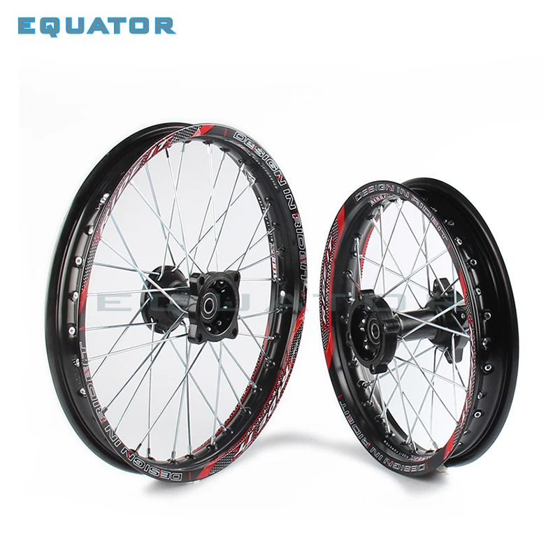 

Black 12mm 15mm Front 1.40x14" inch Rear 1.85x12" inch Alloy Wheel Rim For 160cc 150CC Dirt Pit bike 12 14 inch wheel