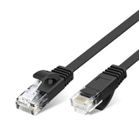 1 5m 5ft cable pure copper wire cat6 flat utp ethernet network cable rj45 patch lan cable whiteblack color