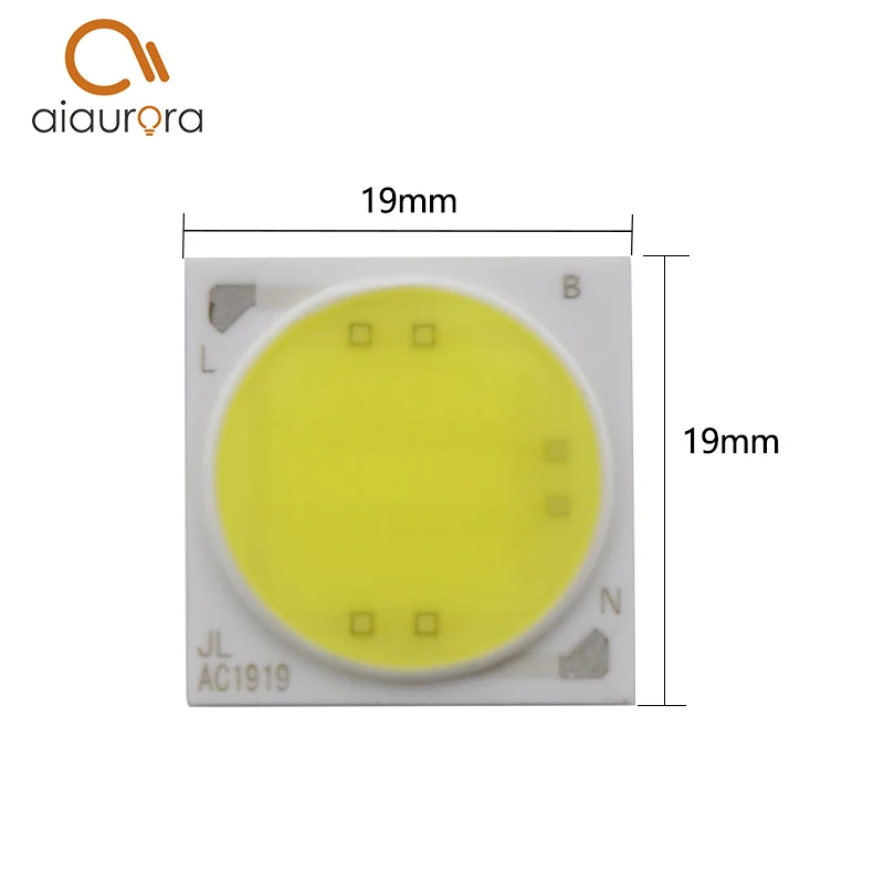 1 шт. Светодиодная лампа Cob Чип бобы AC 220V SMD умная ИС (интеграционная схема) 20 Вт 30 50