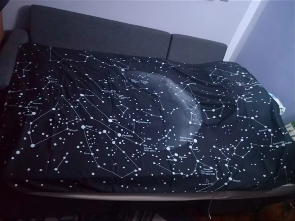 Настенный Гобелен Galaxy Space 130*150 см/150*200 см черный декор психоделический