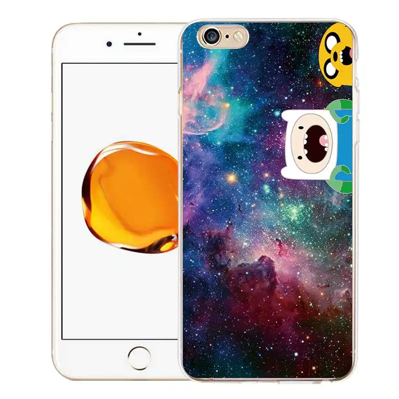 QMSWEI TPU Clear Phone Case For iPhone 6 6s 7 8plus x Soft Printed Colorful Starry Star Sky Cover Free shipping 4 5se |