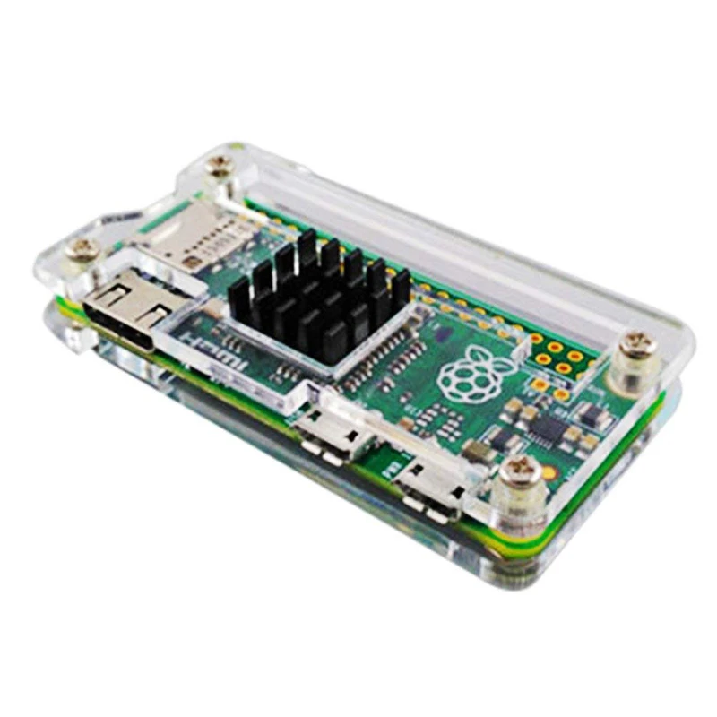 Для Raspberry Pi Zero W акриловый чехол + алюминиевый радиатор для RPI Box Корпус Чехлы V 1 3