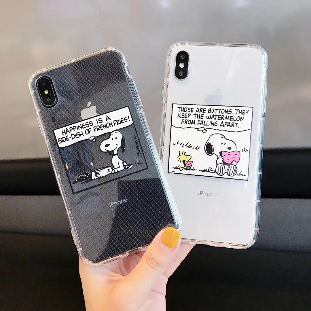 Милый мультяшный чехол из ТПУ для Apple iPhone 7 8 6 6S Plus X XS Max Xr Charlie коричневый мягкий