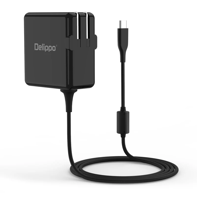 Delippo Оригинал USB-C 45 Вт (макс) Путешествия стены зарядное устройство Smart выход тип-c