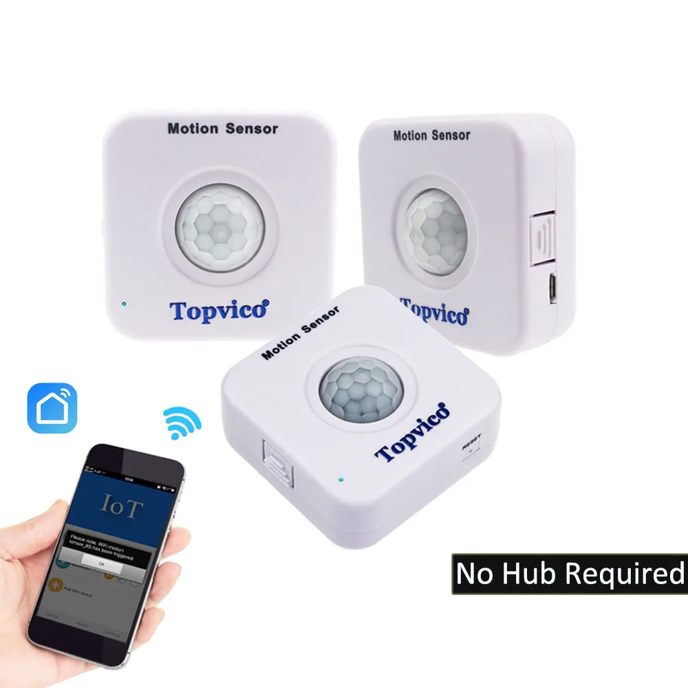 3 шт. датчик движения wifi приложение управление мини wifi PIR датчик движения Детектор движения сигнализация беспроводная домашняя система безопасности