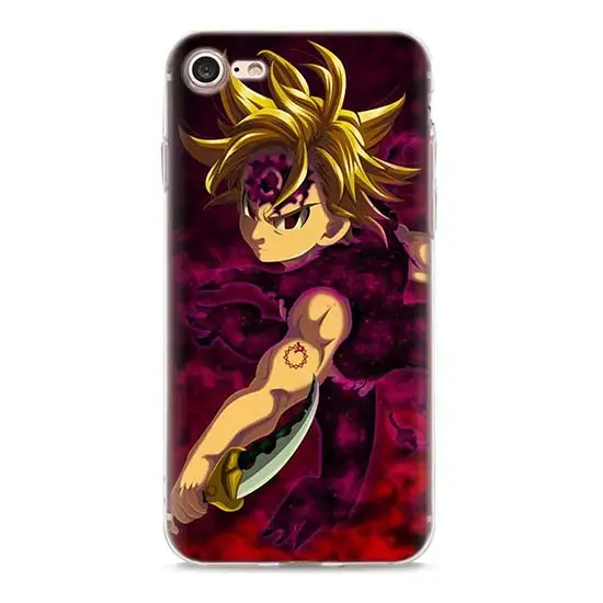 02 Прозрачный чехол Nanatsu no Taizai Seven Deadly Sin для Apple iPhone 11 Pro Max 7 8 Plus 6 6s Plus 5 5S X XR XS TPU мягкий чехол s Coque - Цвет: 02