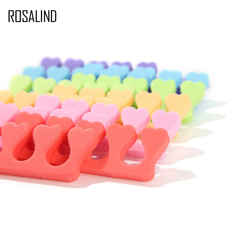 

ROSALIND 1 Pair Toe Separators Finger Foot Sponge Soft Gel UV Tools Manicure Pedicure Nail Art Tools
