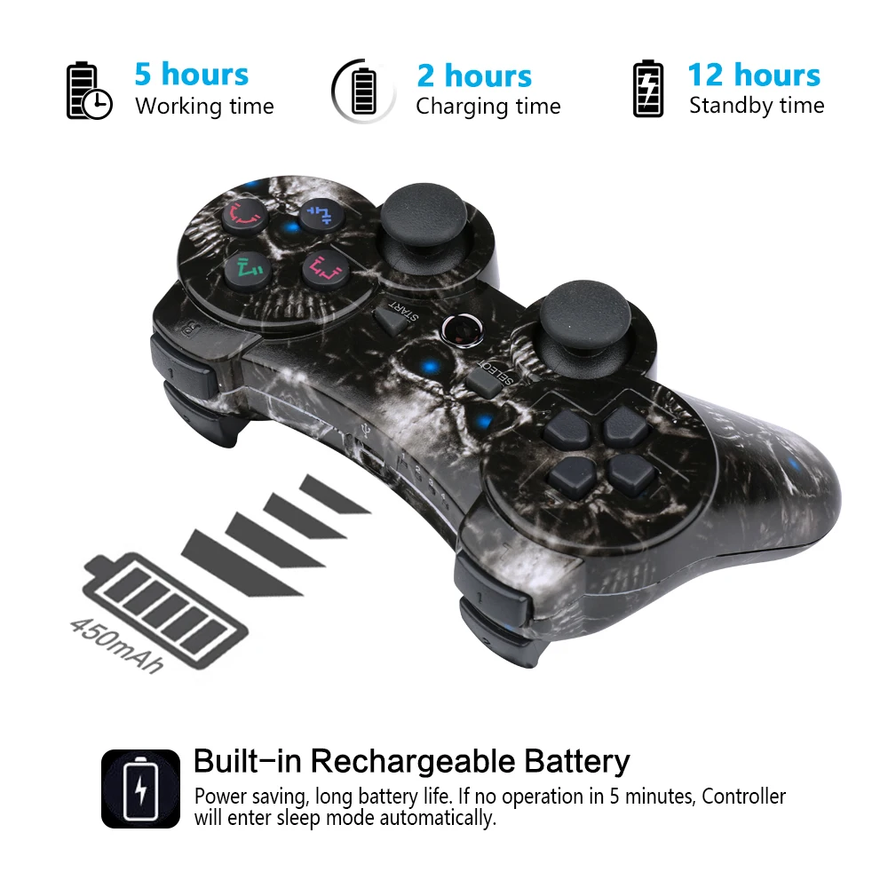 10pcsbox For ps2 wireless controller pc gamepad for Playstation3 dmx controller joystick&game controller mini usb wired gamepad