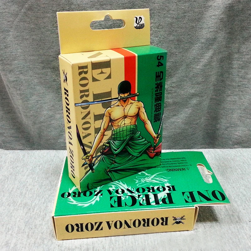 54 шт./компл. цельные Фигурки Коллекция обезьянка D. Luffy Poker Card & Roronoa Zoro игральные