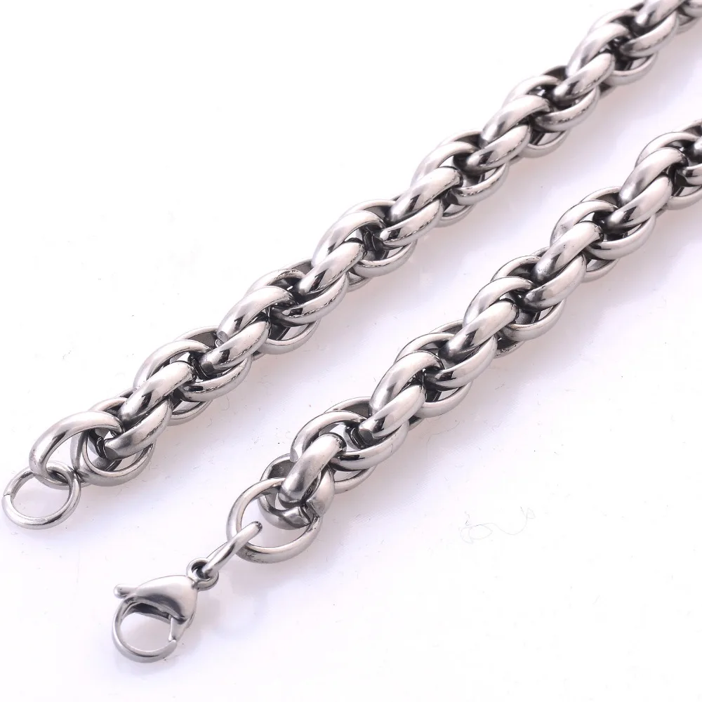 Цепь из нержавеющей стали высокого качества ширина 9 мм ожерелье 316L в стиле панк