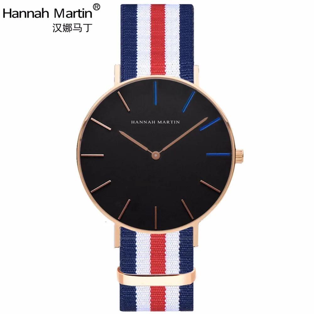 HANNAH Martin 2017 Роскошные Брендовые Часы для мужчин и женщин нейтральные повседневные