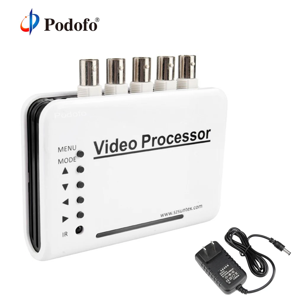 Podofo 4 канальный DVR CCTV видео Quad сплиттер коммутатор камера Процессор система